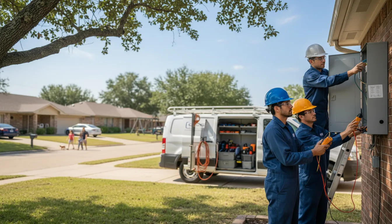 Certified electrician providing emergency electrical services in Cowden, IL